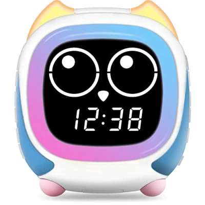 Imagen de iTOMA Addo Ready to Rise Reloj Despertador para niños con Sleep Trainer, Nightime LED y Sound Machine CKS912