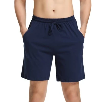 Imagen de Aseniza Pantalones Cortos Hombre 100% Algodon Pantalon Corto Pijama Elástico Verano a Cuadros Casa Pack 1&amp;22