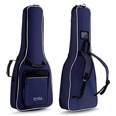 Imagen de Rocktile Funda guitarra clásica 1/2 correas acolchadas tipo mochila azul