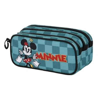 Imagen de Karactermania Disney Minnie Mouse Trick Estuche escolar para niños, Talla: One Size, Turquesa
