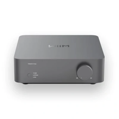 Imagen de WiiM Vibelink Amp Amplificador de 100W con DAC ESS 9039Q2M y Chip TPA3255 Compatible Mini, Pro, Pro Plus Ultra Entradas RCA, Coaxial Óptica Gris Espacial