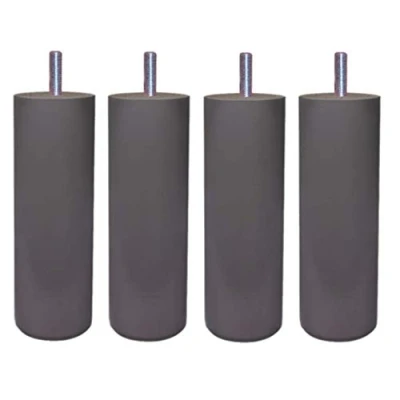 Imagen de MARGOT 3700527831480 Cilindro Chameleon Juego de 4 patas cama madera gris topo altura 15 cm