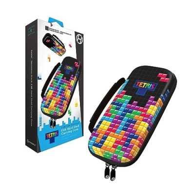 Imagen de Hyperkin Tetris® Funda rígida de EVA para Nintendo Switch® OLED Model / (Heart Drop) (Pila tetrímino), Pila tetrimino, Clásico Encuentro Moderno