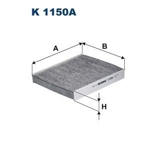Imagen de FILTRON K 1150A Filtro de habitáculo carbón activado 232 209 34 FORD: Focus 2, Mk1 Hatchback, C Max, VOLVO: V50, S40 II, S80 II