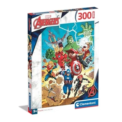 Imagen de Clementoni Marvel The Avengers Supercolor Puzzle Infantil De 300 Piezas, para Niños 9 11 Años, Desarrolla La Concentraciòn Y Logica, 21728, Multicolor