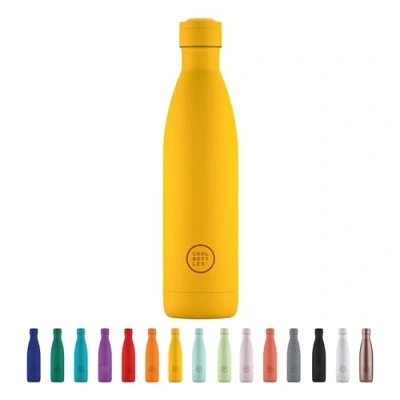 Imagen de Cool Bottles Botella de Agua Acero Inoxidable 750 ml Vivid Yellow 30,5 x 7 cm Térmica Hermética Bebidas frías 36 horas y calientes 18 Triple Technology Sin BPA