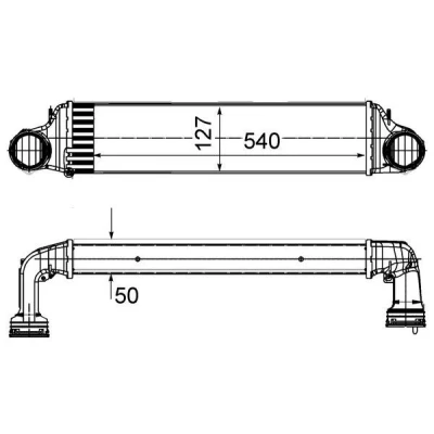 Imagen de MAHLE ORIGINAL CI 488 000S Intercooler BMW: 3 Berlina, Coupé, X3