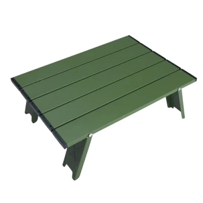 Imagen de Neloheac Mesa Plegable Portatil Pequeña, Camping Ultraligera con Bolsa de Transporte, Exterior para Playa Picnic Barbacoa, Verde