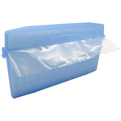 Imagen de Fackelmann Cubitera para Hacer hielo Picado, sistema manual picar sin esfuerzo y ruido Cócteles, Mojito Caipirinha, Color Azul, 26x14cm, 1 ud