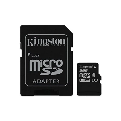 Imagen de Kingston SDCIT/8GB Tarjeta de Memoria microSDHC 8 GB (UHS I, Clase 10, Temperatura Industrial, con Adaptador SD)