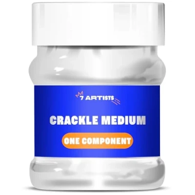Imagen de 7 Artists Crackle Medium Acrilico 230 ml Pintura para Craquelar Craquelador Manualidades Craquelado Paint Transparente