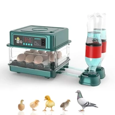 Imagen de Incubadora automática,Incubadora automática de huevos,incubadora 24/36 con sistema volteo automático y control temperatura,adecuado para huevos gallina,huevos codorniz (10