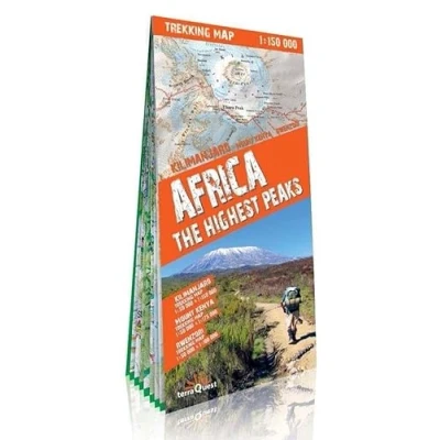 Imagen de Picos de África: Kilimanjaro, Monte Kenia, Ruwenzori. Escala 1:50.000/1:150.000. Mapa excursionista plastificado. terraQuest. (Carte Trekking Terra Quest)