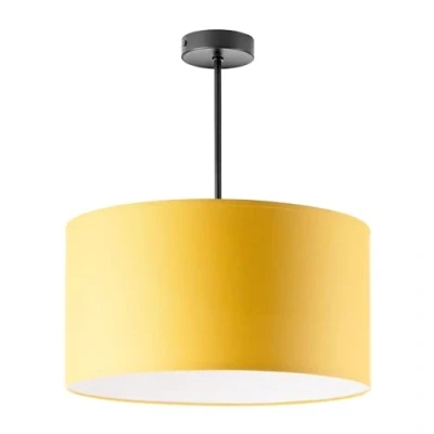 Imagen de Miratic Lampara Colgante Corta con Rosca E27 de 60 W máx. Lámpara Techo Ideal para Decoración Interiores Estilo Moderno y Elegante (Bombilla no incluida) (Amarillo Mostaza)