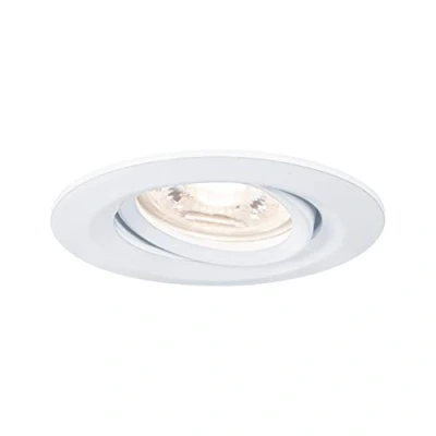 Imagen de Paulmann 94292 Luminaria empotrable Nova Mini LED Coin redonda, orientable 1x4 W, foco techo, blanco mate, empotrable, alu., cálido 2700 K 4 W