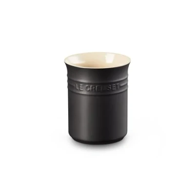 Imagen de Le Creuset Bote para espátulas de cerámica gres, 1, 1 L, Negro Mate, 71501110000001