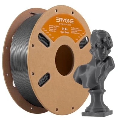 Imagen de ERYONE High Speed Filament PLA+ 1.75mm +/ 0.03mm, 3D Printing PLA Pro Fit Most FDM Printer, 1kg / Spool, Grey