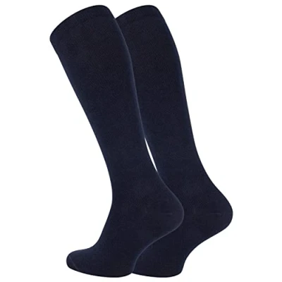 Imagen de VCA 2 pares de calcetines compresión con efecto en negro, azul marino o antracita 35 38