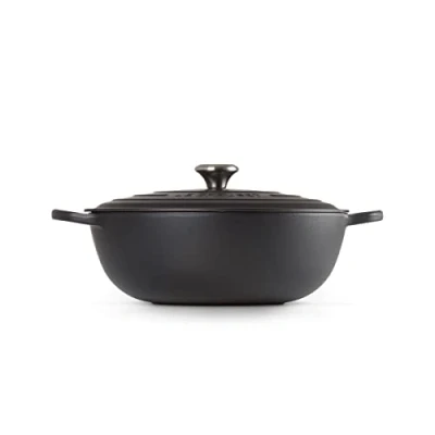 Imagen de Le Creuset Marmita de hierro fundido, diámetro 32 cm, 7 L, Negro Mate, 21114320000430