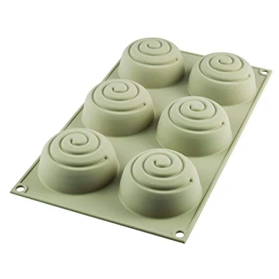 Imagen de Silikomart Mini GIROTONDO Molde de Silicona h37mm, Ø68mm, Gris, 30 x 17,5 3,8 cm