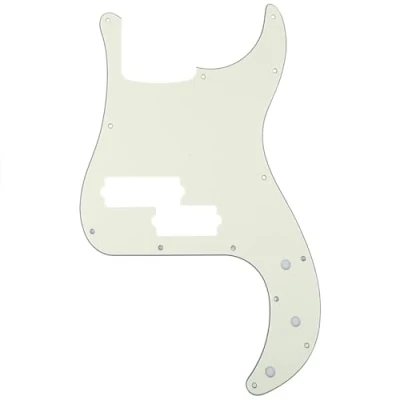 Imagen de Musiclily Pro 5 Cuerdas 13 Agujeros Estilo Contemporáneo P Bass Pickguard Golpeador para Bajo Fender Precision Mexican,3 capas Marfil