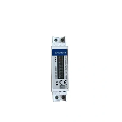 Imagen de as Schwabe Hutschienen 62511 contador de corriente alterna (230 V, 1 fase, SDM120A, 230 50 Hz, 0,25 5 (45) A, rodillos, 5+1 dígitos analógico, color blanco