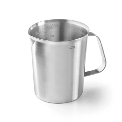Imagen de Lacor 62745 Jarra Medidora, Taza de Medir, Medidor Líquidos, Acero Inoxidable, 9 cm, 0,5 L