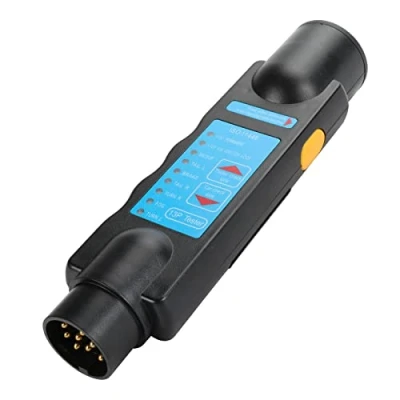 Imagen de Qiping Tester Luces remolque 13 pines, Diagnóstico de prueba cableado para conector Toma polo 12v