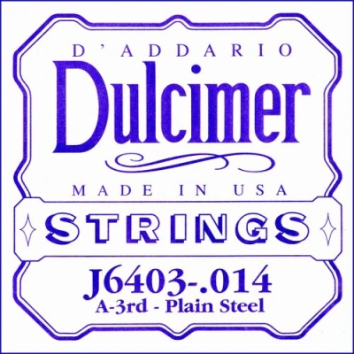 Imagen de D&#039;Addario J6403, cuerda individual de acero liso para dulcimer, .014