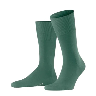 Imagen de Falke Airport M SO lana algodón unicolor 1 par, Calcetines Hombre, Verde (Caiman 7998), 39 40