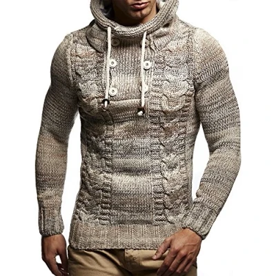 Imagen de Leif Nelson MIT Kapuze Jersey con capucha, Hombre, Talla: 3XL, Beige