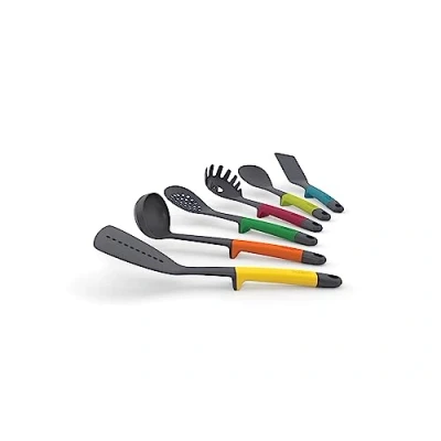 Imagen de Joseph Elevate 6 piece Utensils set, Nylon heads heat resistant to 200 degrees, Multi Colour