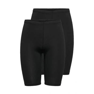 Imagen de ONLY Onllive LOVE CITY 2 PACK Shorts, Mujer, Talla: XS, Black/black