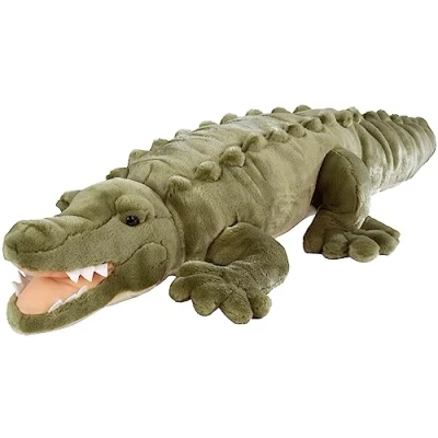 Imagen de Floppies Cuddlekins Jumbo Crocodile Reptiles y Anfibios, Color cocodrilo (Wild Republic 80742)