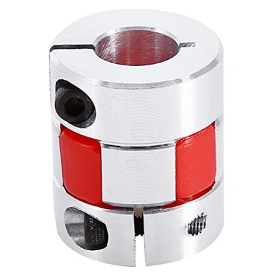 Imagen de acoplador de eje motor CNC flexible del paso a acoplamiento 6,35 mm x 10