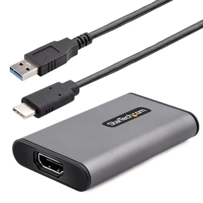 Imagen de StarTech.com Tarjeta de Captura Vídeo USB 3.0 HDMI Externa, Adaptador Capturadora 4K 30Hz, UVC, Transmisión en Directo, Streaming, Grabador Pantalla, Win/Mac (4K30 CAPTURA)