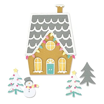 Imagen de Sizzix Juego de Troqueles Thinlits 11PK House by Olivia Rose, 665480, Acero al Carbono, Multicolor, One Size