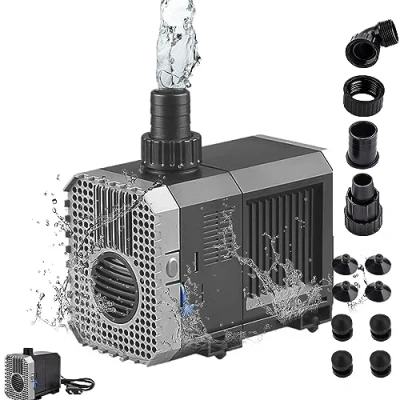 Imagen de Bomba Sumergible para Pecera o Acuario,SUNSUN CHJ 3000 55W 3000L/h, Submersible Pump Fish Tank de Agua Sumergible, Acuario, Water Strider AC220 240V Acuario Fuentes Estanque Sistemas Hidropónicos