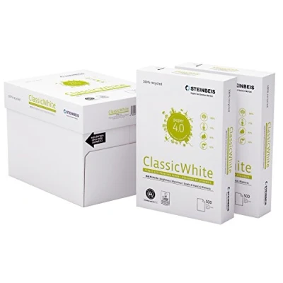Imagen de Steinbeis ClassicWhite DIN A4, Papel multifunción, Color Blanco, 80 g/m², 5 x 500 hojas