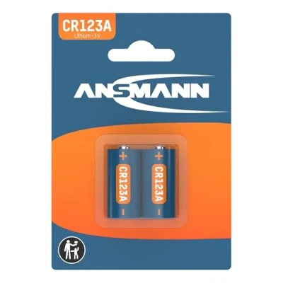Imagen de Ansmann 1510 0023 Batteria al Litio, di Colore Nero (Etichetta in Lingua Italiana Non garantita) CR123A 2 Stüclk