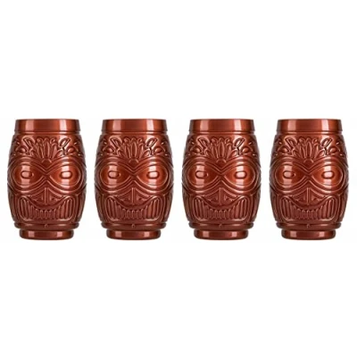 Imagen de Topkapi Tiki Mahana Juego de vasos cóctel Bar Serie, 490 ml, XL (bronce)