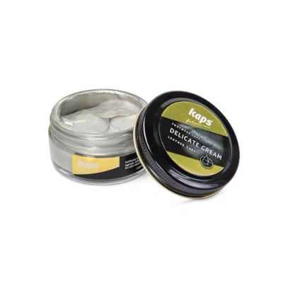 Imagen de Kaps Crema para El Cuidado del Calzado, Intensivo Y Nutritivo Cuero, Delicate, 70 Colores (404 platino)