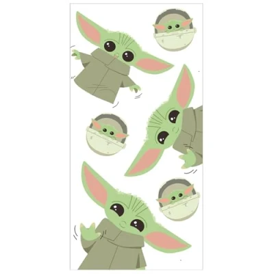 Imagen de Jerry Fabrics Star Wars Mandalorian Baby Yoda Toalla de ducha (70 x 140 cm)