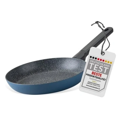 Imagen de Fackelmann Balance Sartén 24 cm, Reciclada de Aluminio con Revestimiento Antiadherente Cerámica, Apta para Todo Tipo Cocinas, Incluyendo Inducción, Color Azul