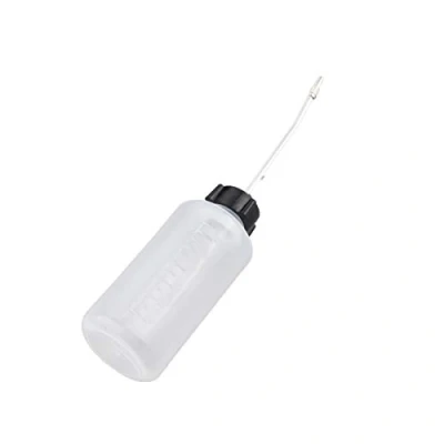 Imagen de Hicello Engrasador de plástico cabeza hierro, máquinas reabastecimiento combustible, aceite para botellas aceite, 120 ml, boca larga, máquina coser