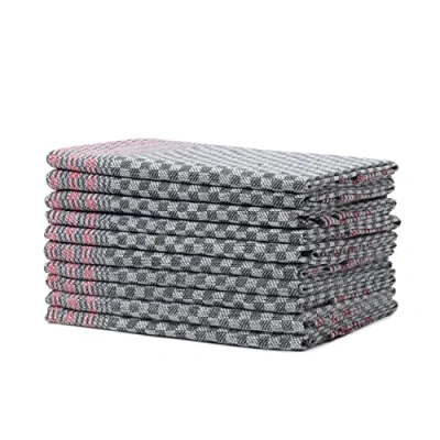 Imagen de Amago Paños multiuso 100% algodón (paquete de 10), 50 x 100 cm Gris Antracita