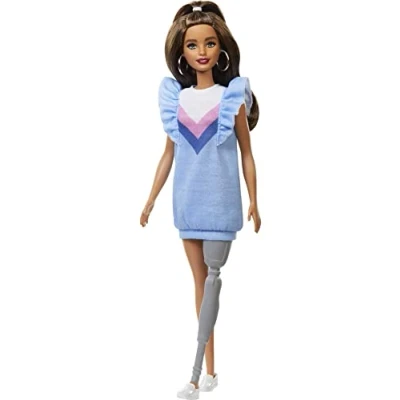 Imagen de Barbie Fashionista Muñeca Morena con Pierna protésica (Mattel FXL54)