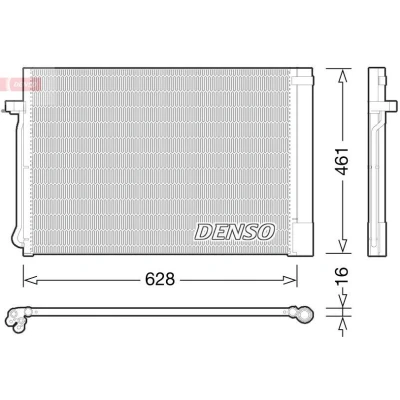 Imagen de DENSO DCN05013 Condensador con secador 628x461x16 R 134 a 628 BMW: X6, X5