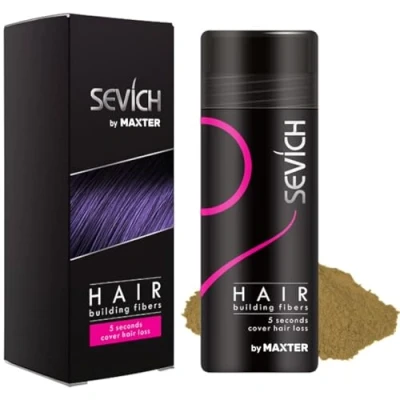 Imagen de Fibras Capilares Rubio 25g Microfibras de Algodón en Polvo 100% Natural para Disimular Calvicie y Alopecia al Instante Fibra Capilar Hombre Mujer Hair Fibers