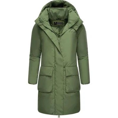 Imagen de MARIKOO Nanami 16 S 3XL Abrigo de invierno para mujer con capucha (material reciclado), Pino Olive,